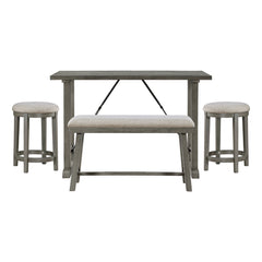 Auburndale Gray 4pc Dining Set - Ornate Home