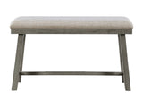 Auburndale Light Gray Counter Height Bench - Ornate Home