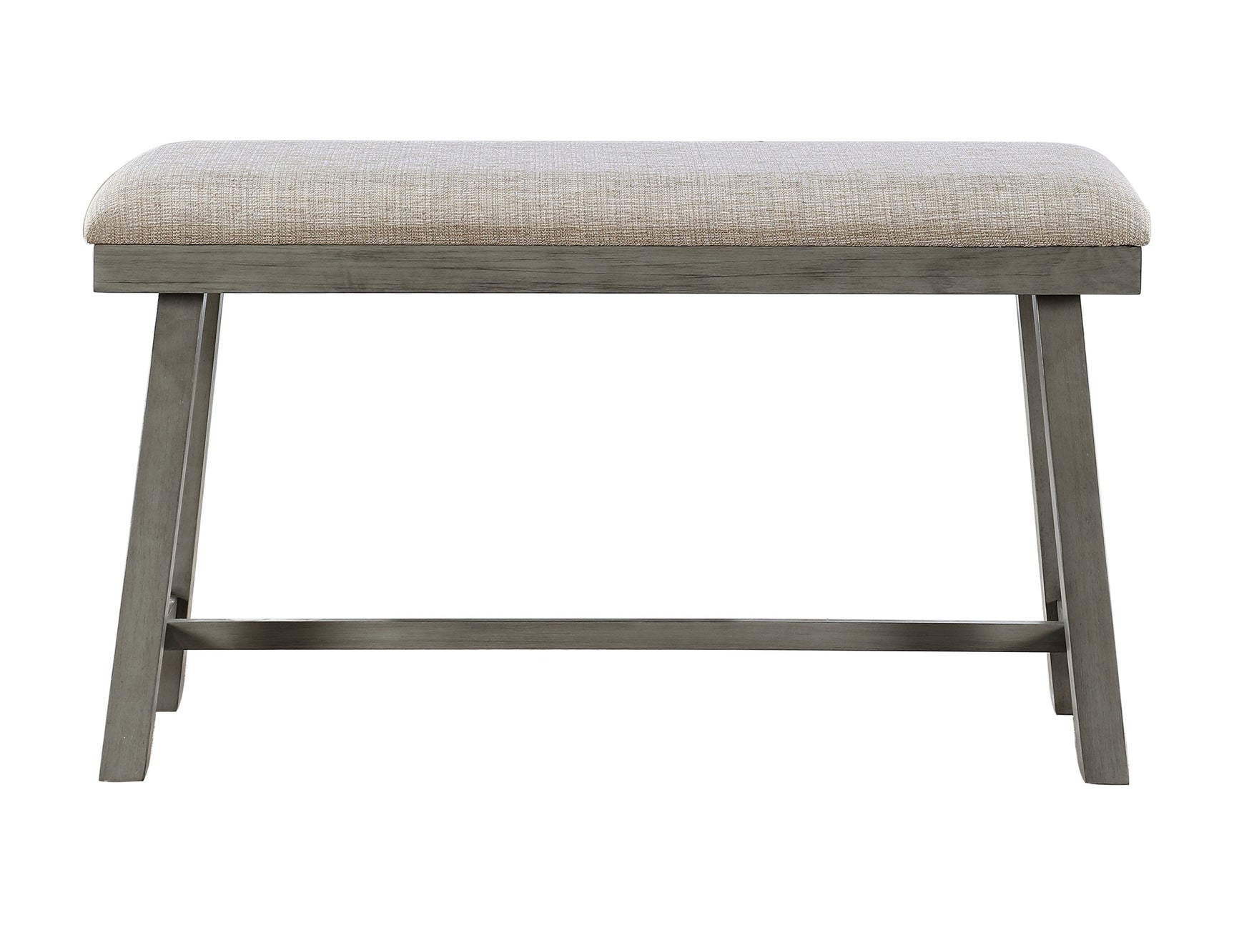 Auburndale Light Gray Counter Height Bench - Ornate Home