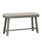 Auburndale Light Gray Counter Height Bench - Ornate Home