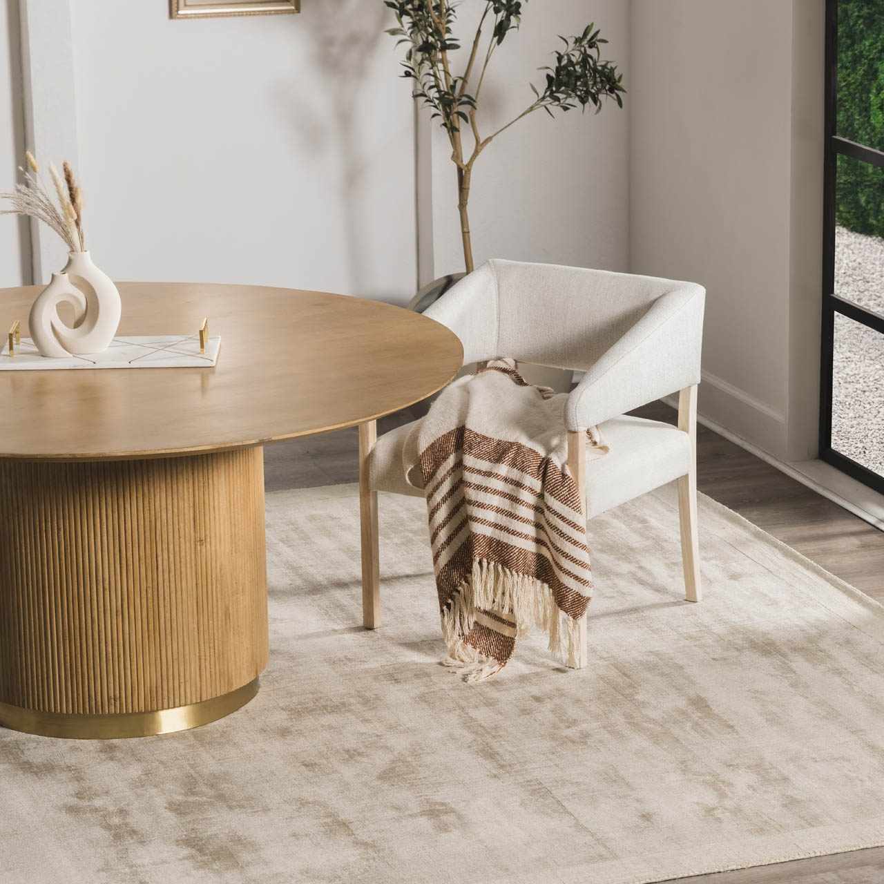 Auchter Soli Taupe Premium Sheer Carpet - Ornate Home