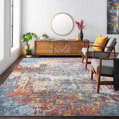Auckley Colorful Abstract Area Rug - Ornate Home