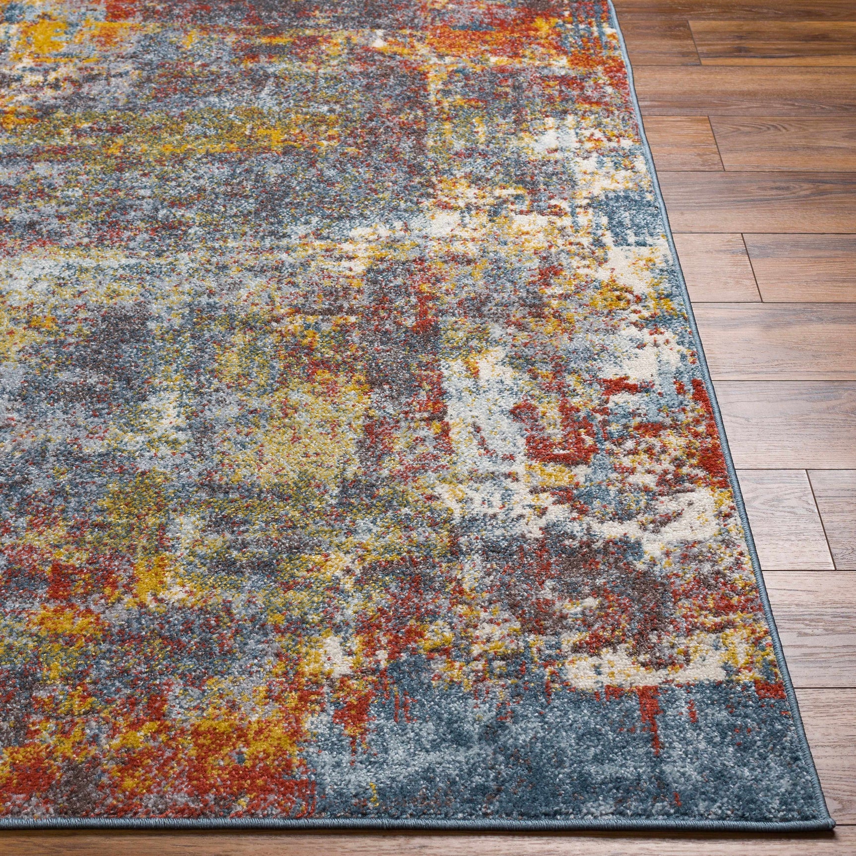 Auckley Colorful Abstract Area Rug - Ornate Home