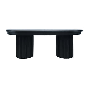 Auden Black 101 Double Ped Dining Table - Ornate Home