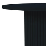 Auden Black 48 Dining Table w/ 4 Beck Chairs - Ornate Home
