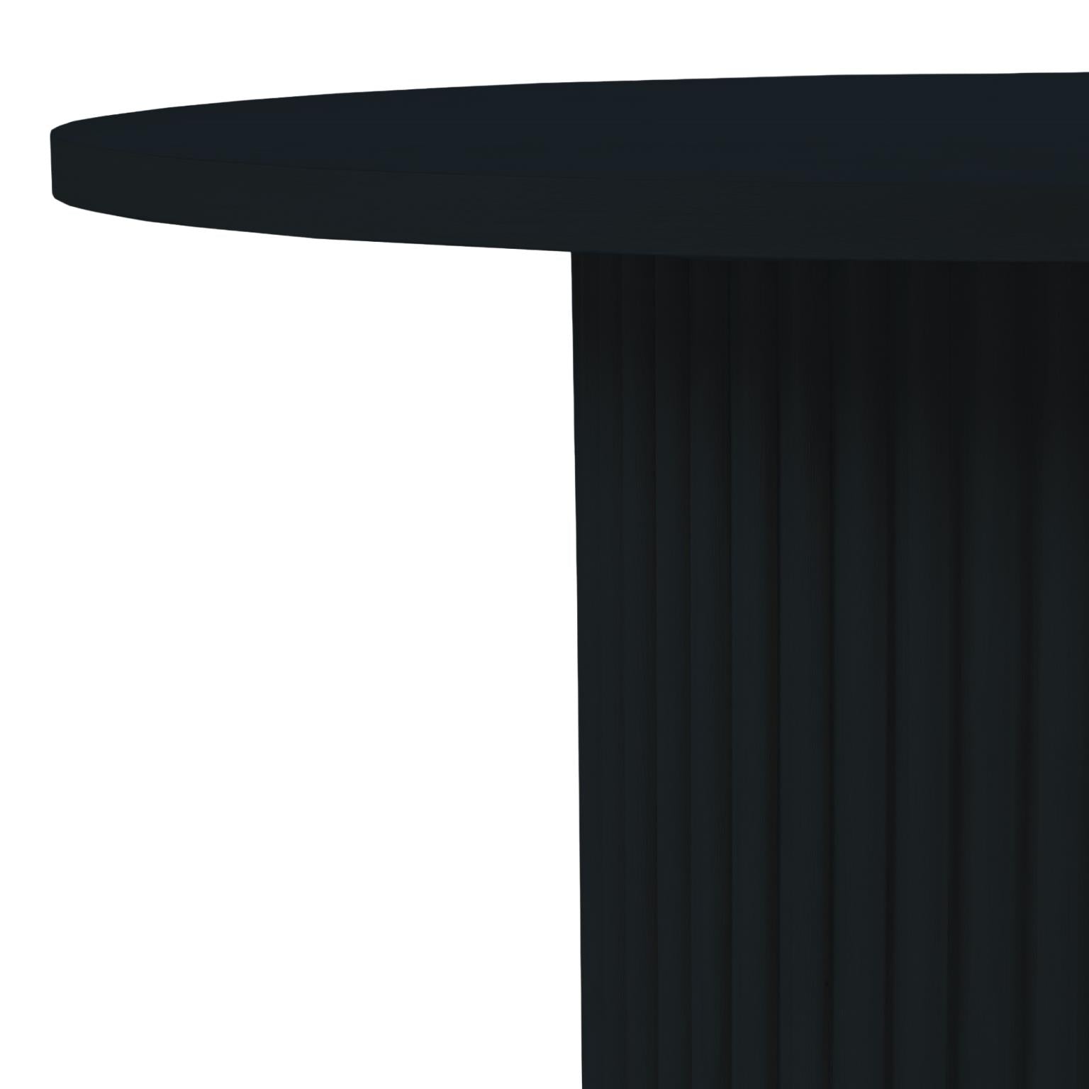 Auden Black 48 Dining Table w/ 4 Beck Chairs - Ornate Home