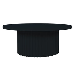 Auden Black Round Cocktail Table - Ornate Home