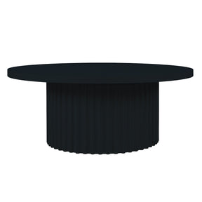 Auden Black Round Cocktail Table - Ornate Home
