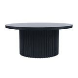 Auden Black Round Cocktail Table - Ornate Home