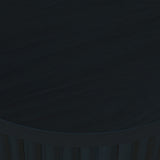 Auden Black Round End Table - Ornate Home