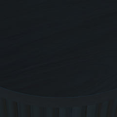 Auden Black Round End Table - Ornate Home