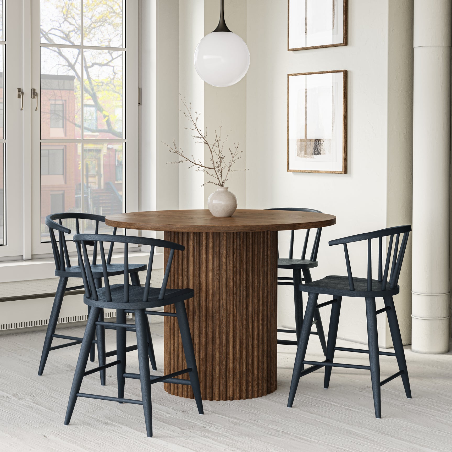Auden Chestnut 48 Counter Dining Table - Ornate Home