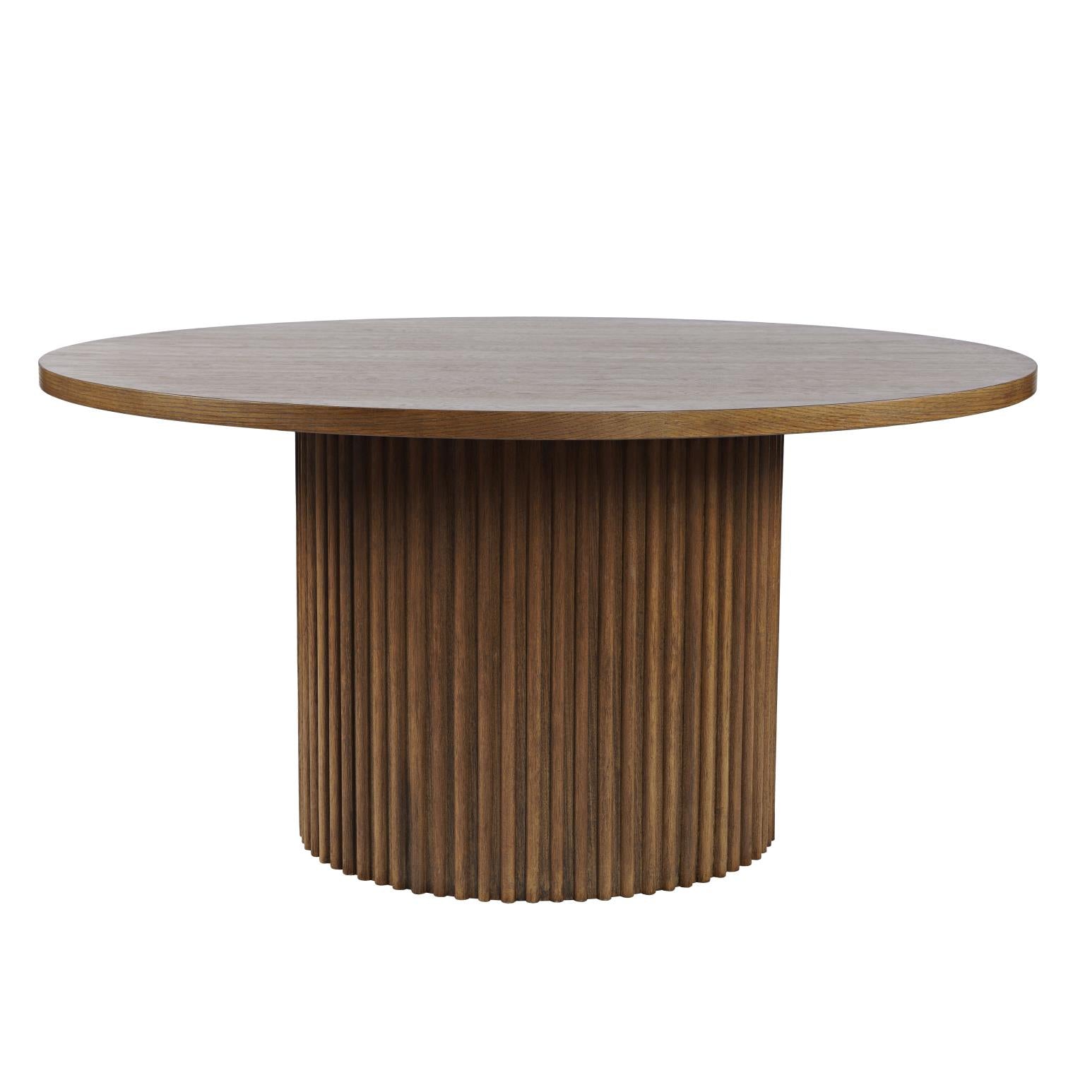 Auden Chestnut/Black 60 Dining Table w/ 6 Fitz Chairs - Ornate Home