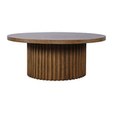 Auden Chestnut Round Cocktail Table - Ornate Home
