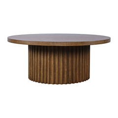 Auden Chestnut Round Cocktail Table - Ornate Home