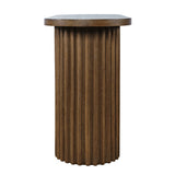 Auden Chestnut Round End Table - Ornate Home