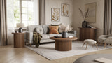 Auden Chestnut Round End Table - Ornate Home