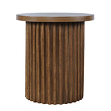 Auden Chestnut Round End Table - Ornate Home