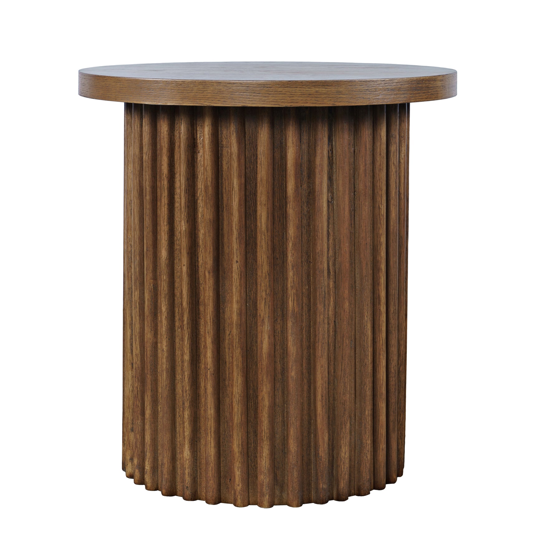 Auden Chestnut Round End Table - Ornate Home