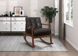 Auden Dark Walnut Rocking Chair - Ornate Home