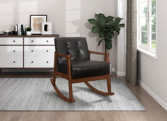 Auden Dark Walnut Rocking Chair - Ornate Home