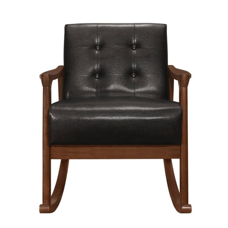 Auden Dark Walnut Rocking Chair - Ornate Home