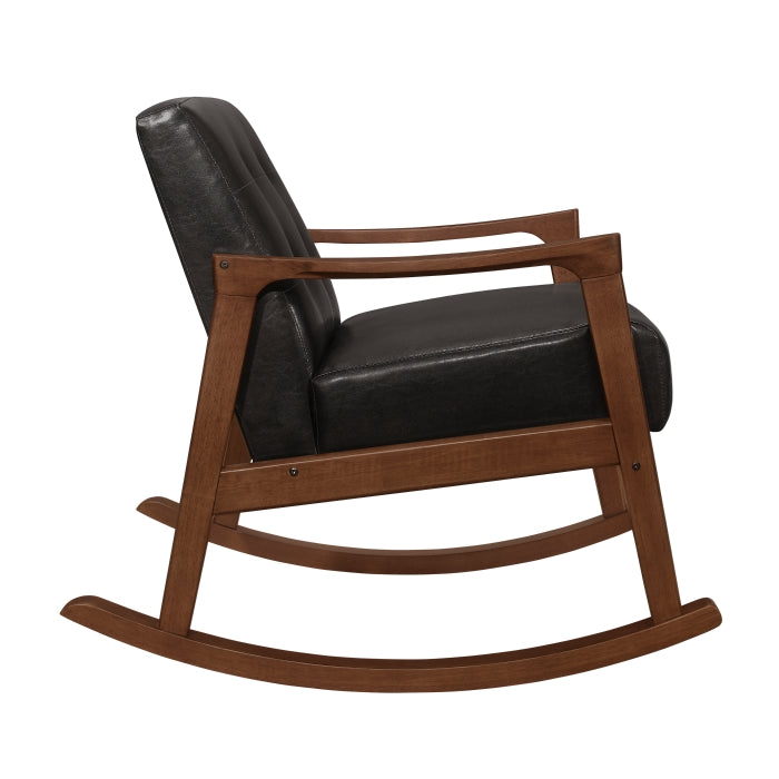Auden Dark Walnut Rocking Chair - Ornate Home
