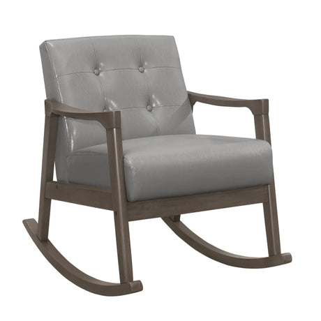 Auden Light Gray Rocking Chair - Ornate Home