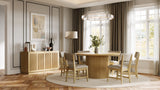 Auden Natural 60 Dining Table w/ 6 Beck Chairs - Ornate Home