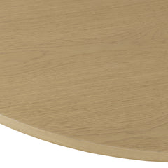 Auden Natural/Black 60 Dining Table w/ 4 Fitz Chairs - Ornate Home