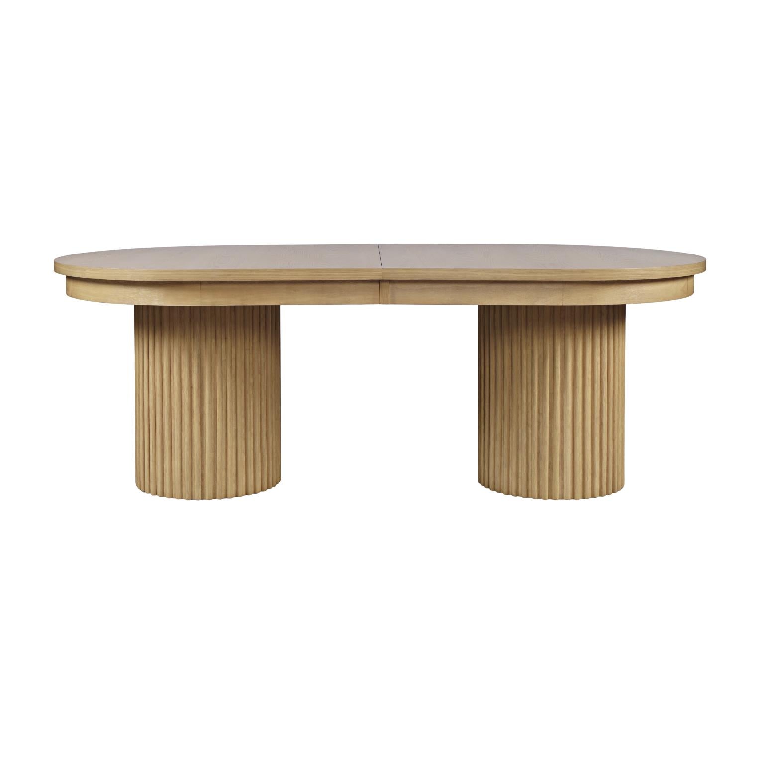 Auden Natural 101 Double Ped Dining Table - Ornate Home