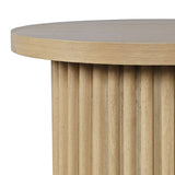 Auden Natural Round End Table - Ornate Home