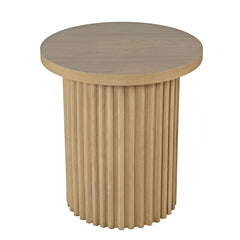Auden Natural Round End Table - Ornate Home