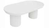 Auden White 101 Double Ped Dining Table - Ornate Home