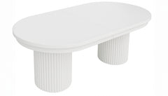 Auden White 101 Double Ped Dining Table - Ornate Home
