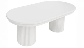 Auden White 101 Double Ped Dining Table - Ornate Home
