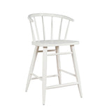 Auden Chestnut/White 48 Dining Table w/ 4 Fitz Chairs - Ornate Home