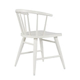 Auden White 48 Dining Table w/ 4 Fitz Chair - Ornate Home