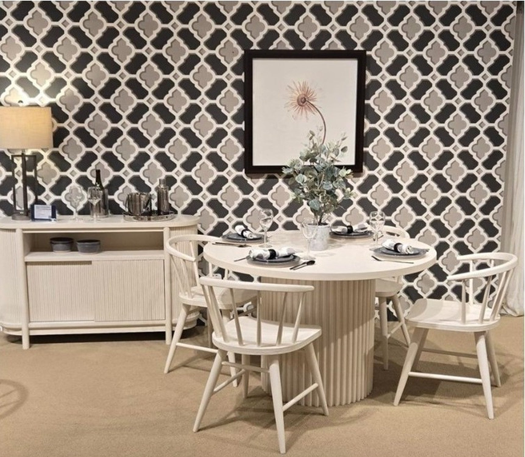 Auden White 48 Dining Table - Ornate Home