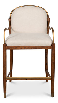 Auden White Counter Stool - Ornate Home