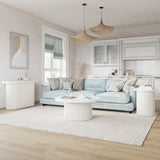 Auden White Round Cocktail Table - Ornate Home