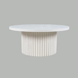Auden White Round Cocktail Table - Ornate Home