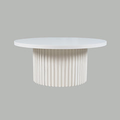 Auden White Round Cocktail Table - Ornate Home