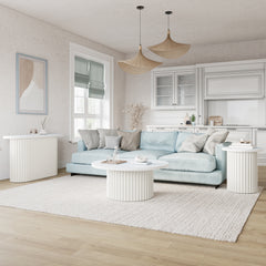 Auden White Sofa Table - Ornate Home