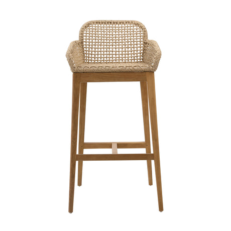 Audra Natural Outdoor Barstool - Ornate Home