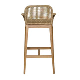Audra Natural Outdoor Barstool - Ornate Home