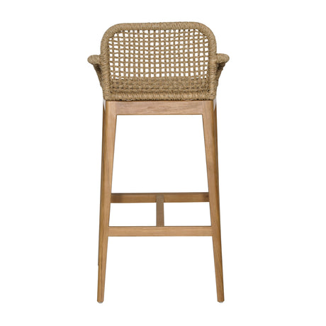 Audra Natural Outdoor Barstool - Ornate Home