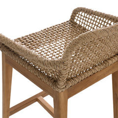 Audra Natural Outdoor Barstool - Ornate Home