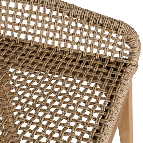 Audra Natural Outdoor Barstool - Ornate Home