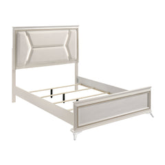 Audra White California King Bed - Ornate Home